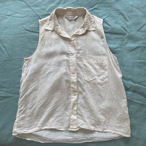 Everlane Sleeveless Button-down Blouse